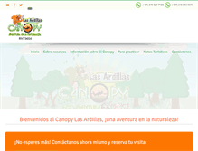 Tablet Screenshot of canopylasardillas.com